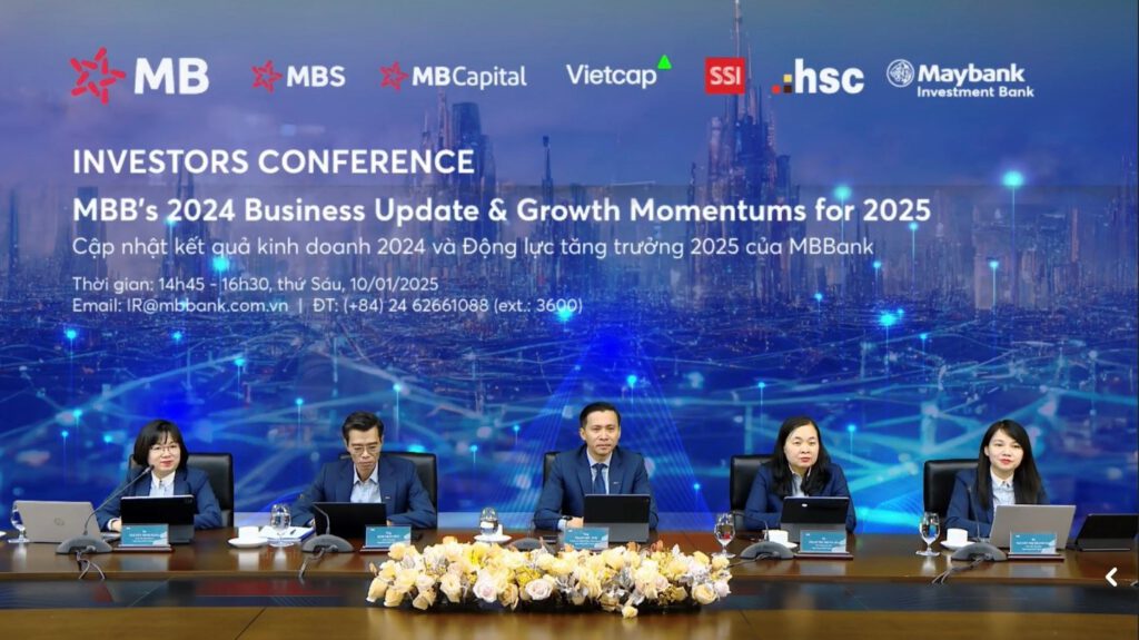 MB tổ chức Hội nghị Nhà đầu tư (Investors Conference) nhằm cập nhật kết quả kinh doanh năm 2024 và động lực tăng trưởng năm 2025